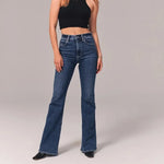 Ultrahohe Stretch-Flare-Jeans