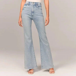 Ultrahohe Stretch-Flare-Jeans