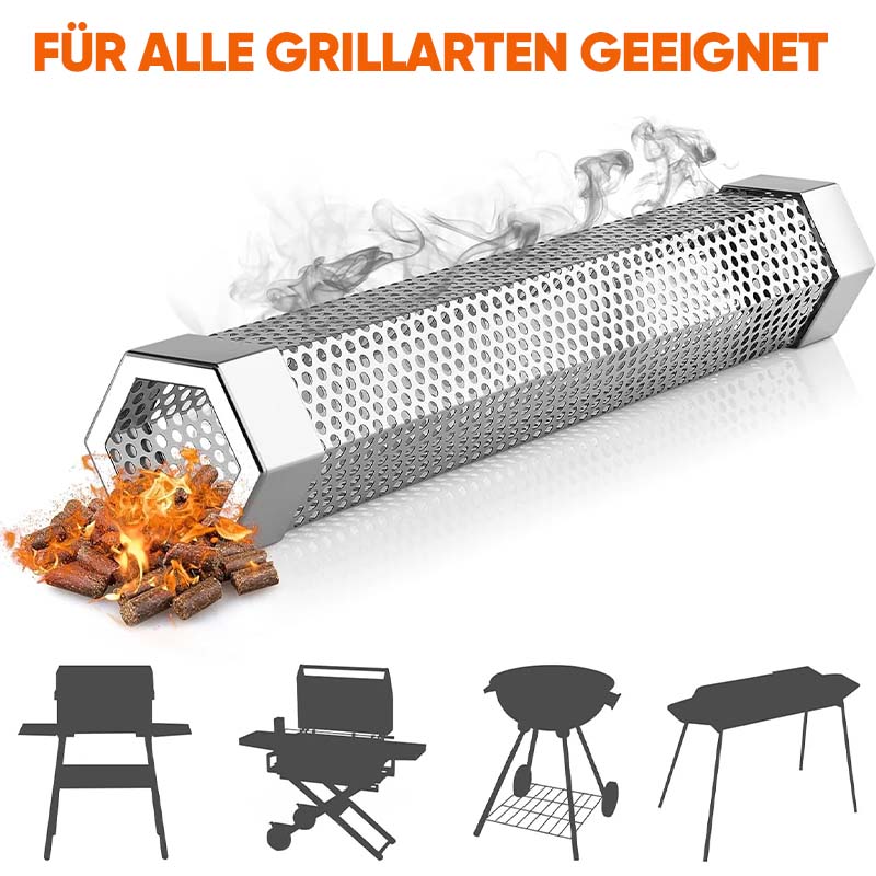 Pellet-Räucherrohr für alle Grills oder Räuchergeräte