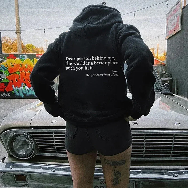 „Dear Person Behind Me“-Hoodie