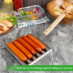 Hotdog Roller Wurstbrötchenständer aus Edelstahl