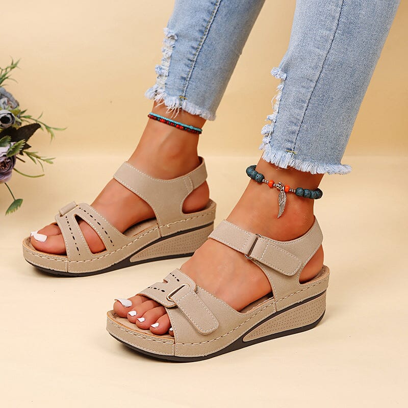 Damen Römische Sandalen mit Klettverschluss