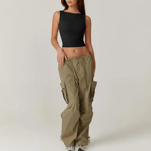 Sexy ärmelloses Crop-Top für Damen