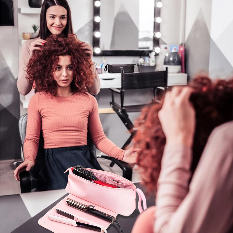 Reisetasche für Haarwerkzeuge und hitzebeständige Matte