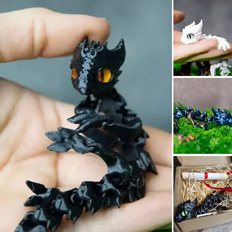 3D-gedruckter kleiner süßer Drache