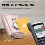 Intelligente AirTag-Reißverschluss-RFID-Leder-Geldbörse