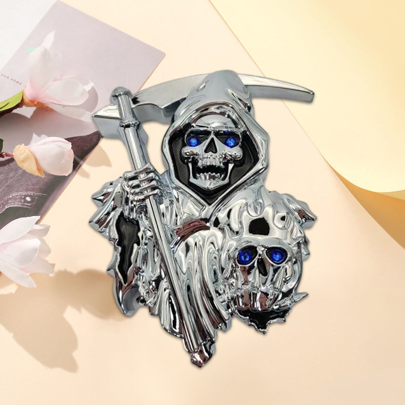 Grim Reaper 3D-Autoaufkleber-Emblem zum Abziehen und Aufkleben