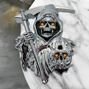 Grim Reaper 3D-Autoaufkleber-Emblem zum Abziehen und Aufkleben