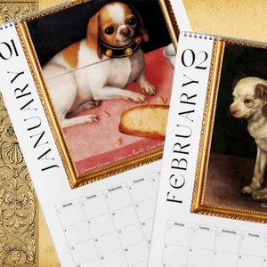 2024 Renaissance-Gemälde-Hässlicher-Hund-Kalender