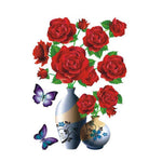 3D Stereo Vase Wandsticker selbstklebend