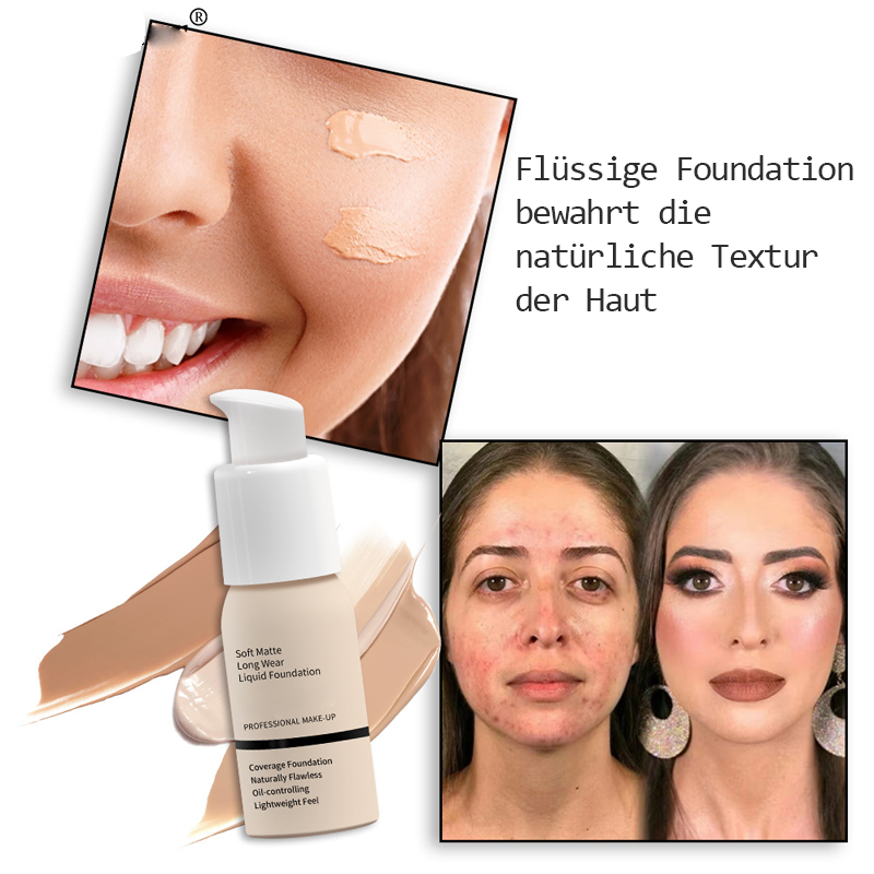 Weiche Matte flüssige Foundation