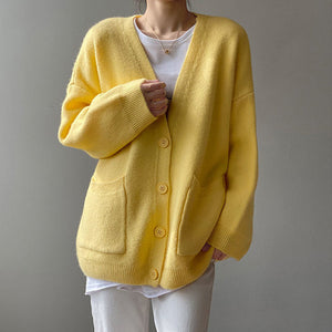 Bequemer Strickcardigan mit Taschen