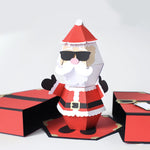 3D-Popup-Box-Karte „Weihnachtsmann-Streich“