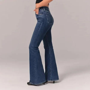 Ultrahohe Stretch-Flare-Jeans