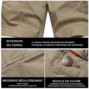 Short tactique imperméable pour homme