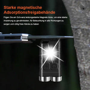 Magnetische Mini-Schlüsselanhänger-Taschenlampe