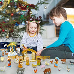 24 Tage Weihnachtskrippe Set