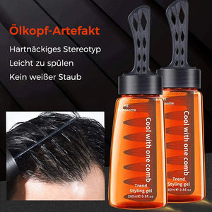 2-in-1 öliger Haarstylingkamm