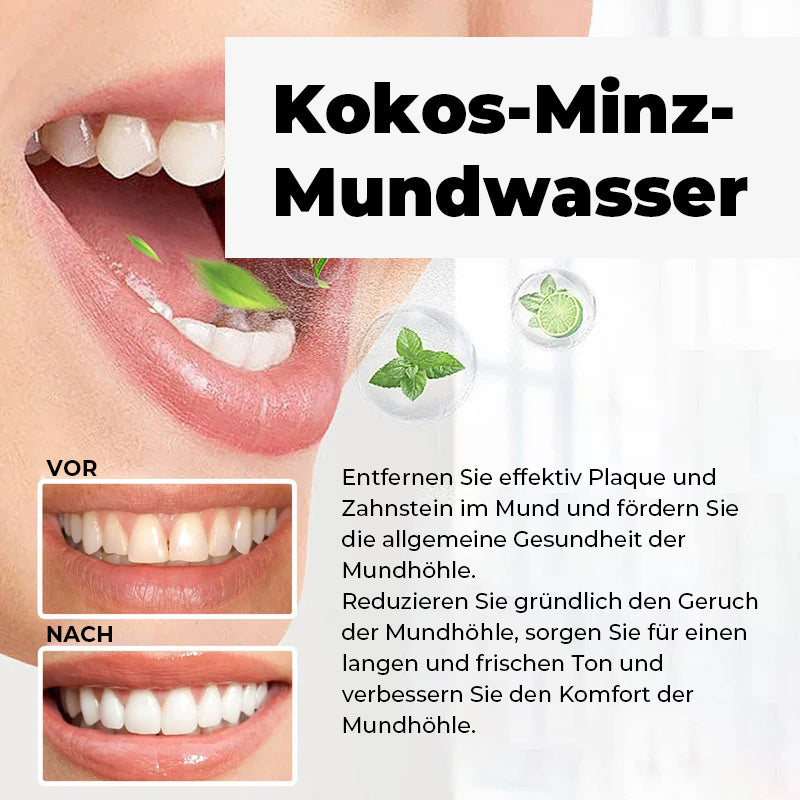 Mundwasser für weiße Zähne