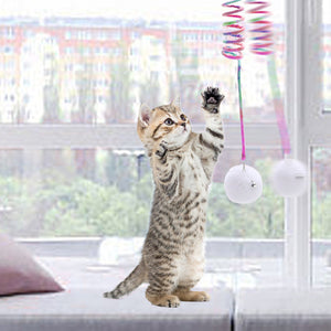 Hängendes Frühlings-Plüschball Katzen Spielzeug