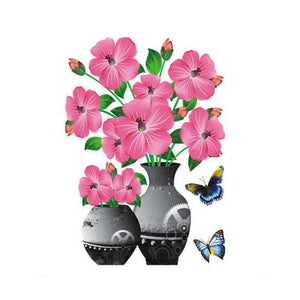 3D Stereo Vase Wandsticker selbstklebend