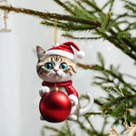 Niedliche Katze Weihnachtsdekoration