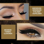 Wiederverwendbare Eyeliner und Wimpernaufkleber