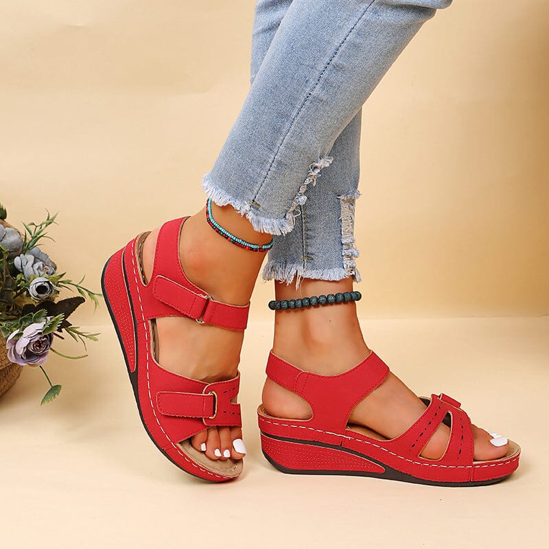 Damen Römische Sandalen mit Klettverschluss