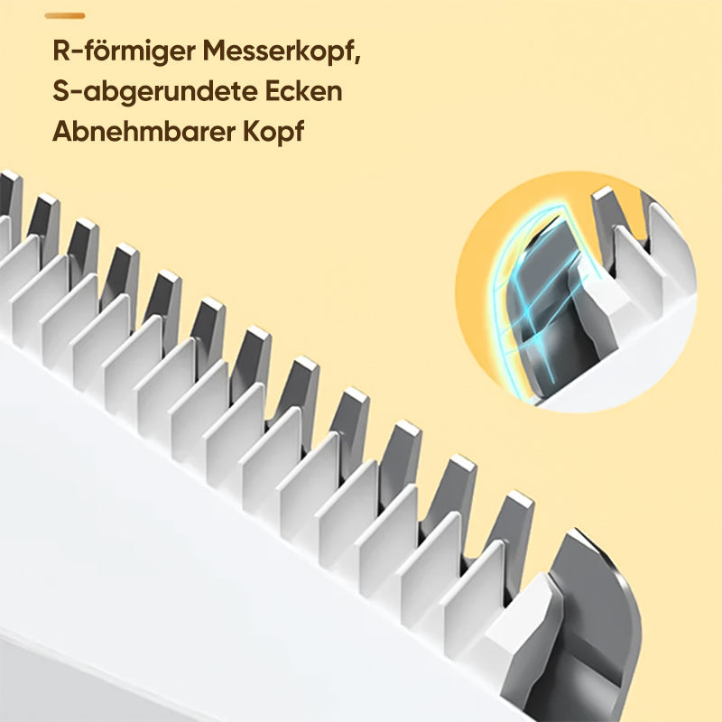 Integrierter Tierhaarschneider zum Rasieren und Saugen