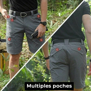 Short tactique imperméable pour homme