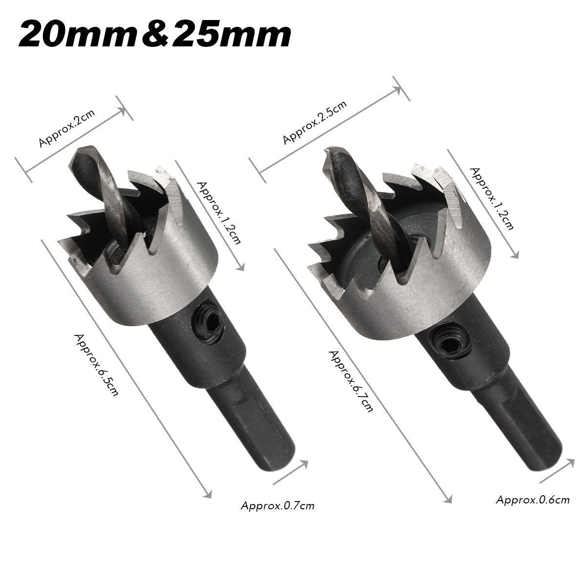 Carbide Spitze HSS Bohrer Lochsäge Set, 16-30mm, 5PCS - hallohaus