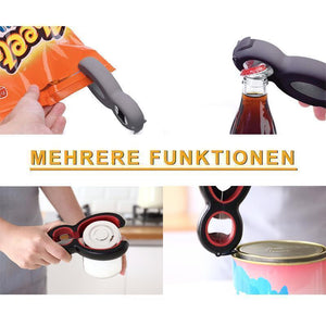 6 in1 Multifunktionale Tragbare Flaschenöffner Edelstahl