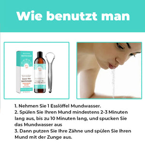 Mundwasser für weiße Zähne