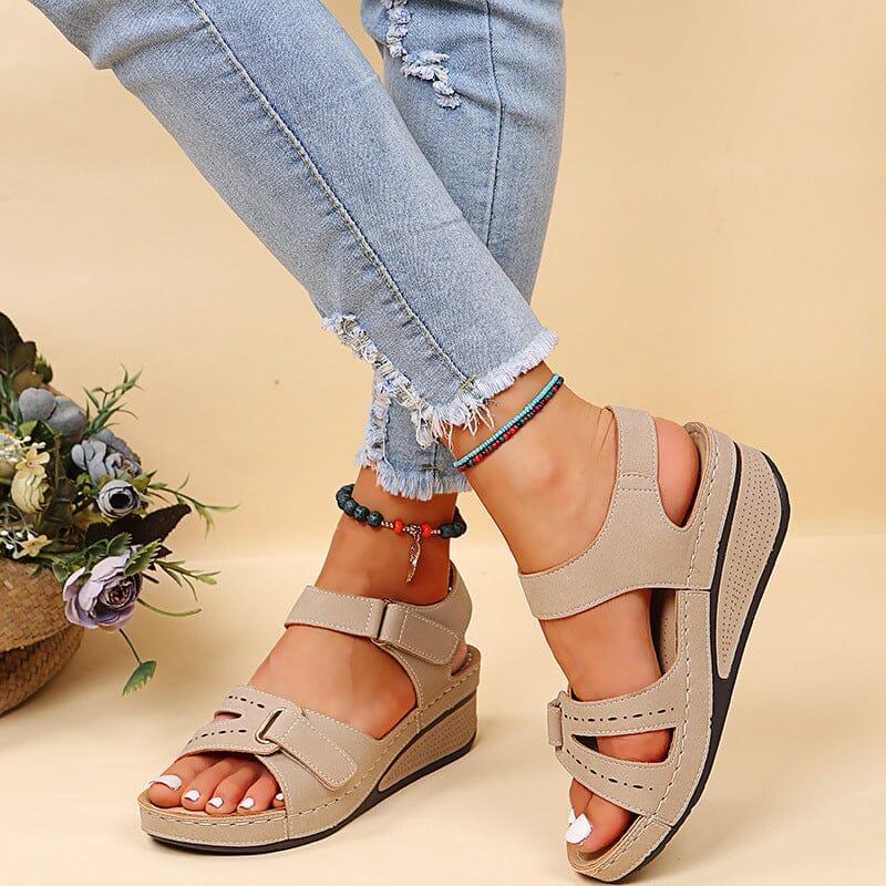 Damen Römische Sandalen mit Klettverschluss