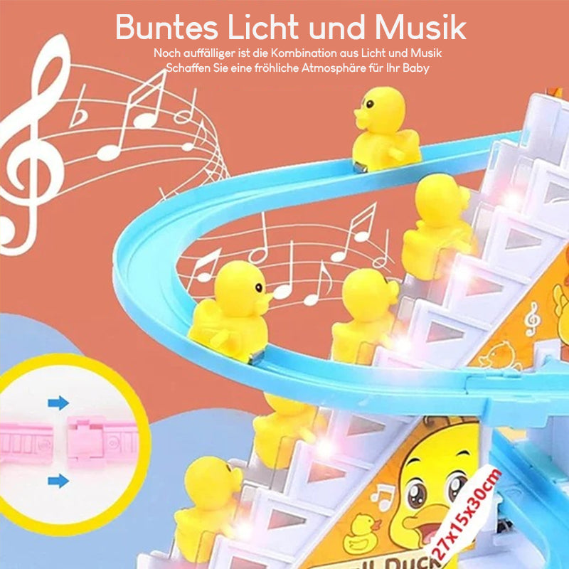 🦆Elektrische Enten Slide Track mit Licht und Musik🦆