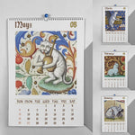 2024 Seltsame mittelalterliche Katzen Kalender