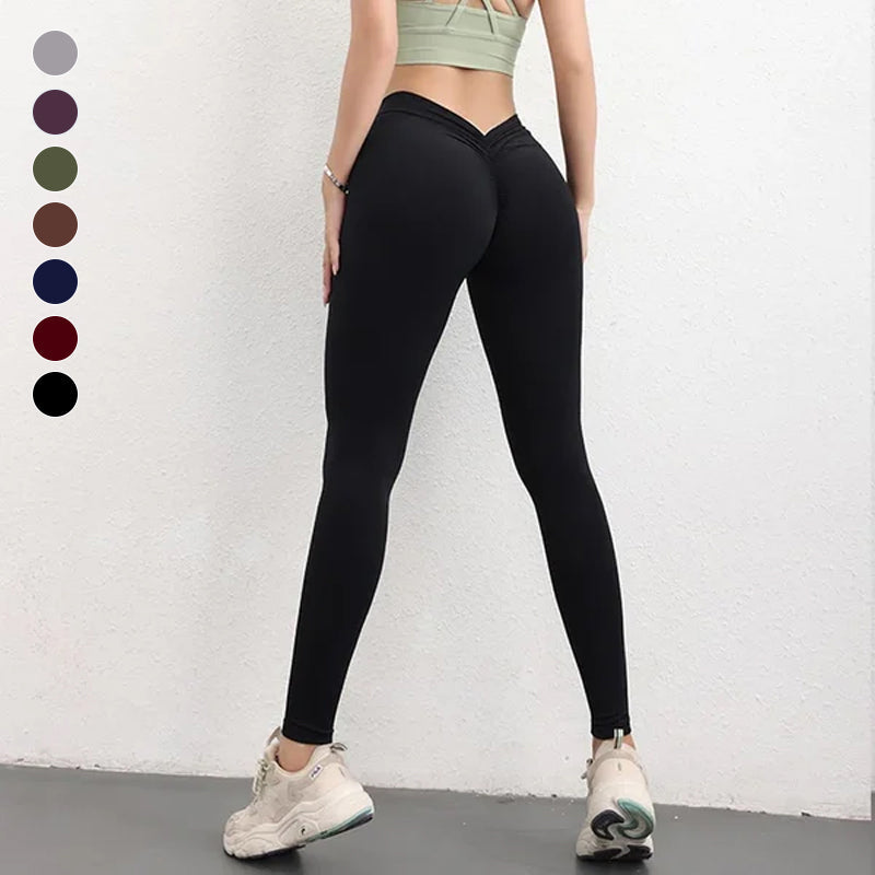 Gym-Leggings mit V-Rücken