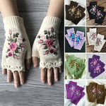 Handbestickte Handschuhe