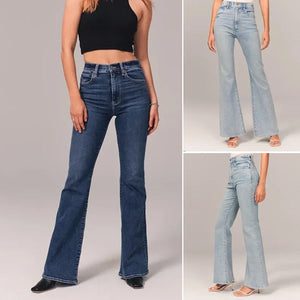 Ultrahohe Stretch-Flare-Jeans